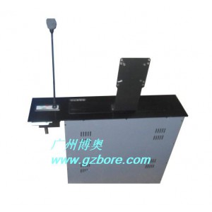 广州会议桌电动升降屏定做，博奥会议桌液晶屏升降器厂家直销