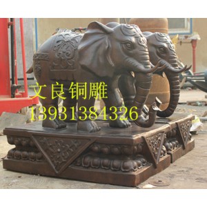 厂家直销铜大象雕塑生产加工