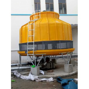 山东圆形水轮机冷却塔 低噪音逆流式冷却塔DLT60圆形凉水塔