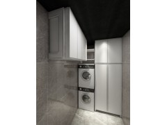 雷诺帝娅铝合金框架洗衣柜现代洗衣房储物柜环保家具全铝家居定制