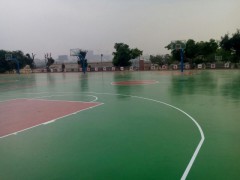 深圳硅pu篮球场造价  硅pu球场施工方案