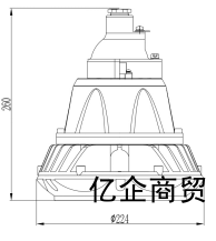 BZD286-DCled防爆灯尺寸