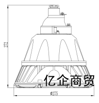 BZD286-DCled防爆灯尺寸