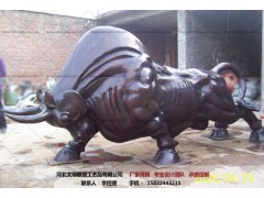 铜牛雕塑铸造-动物雕塑厂家-文禄图1