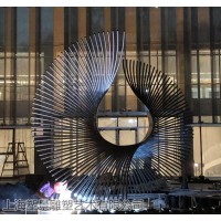 上海不锈钢城市主题景观雕塑 创意金属摆件来图定制