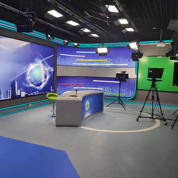 真三维虚拟演播室设计-北京新视聚合教育直播演播室图2