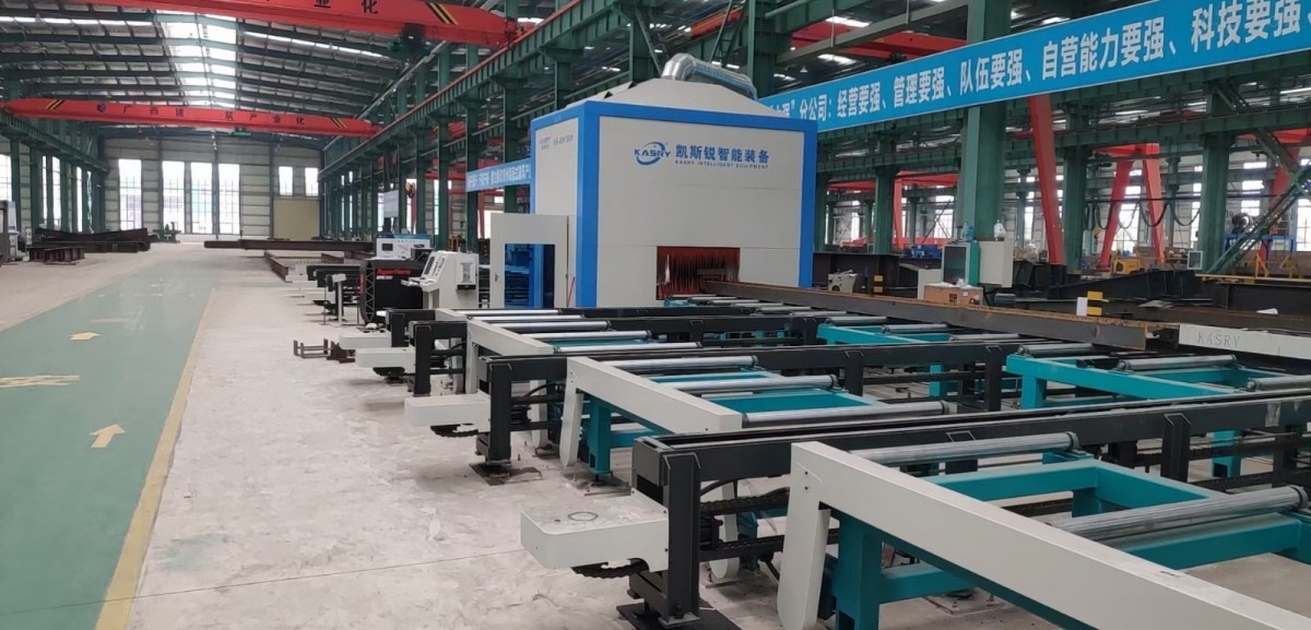 江苏南京H型钢数控切割机 钢结构设备自动化生产线图4