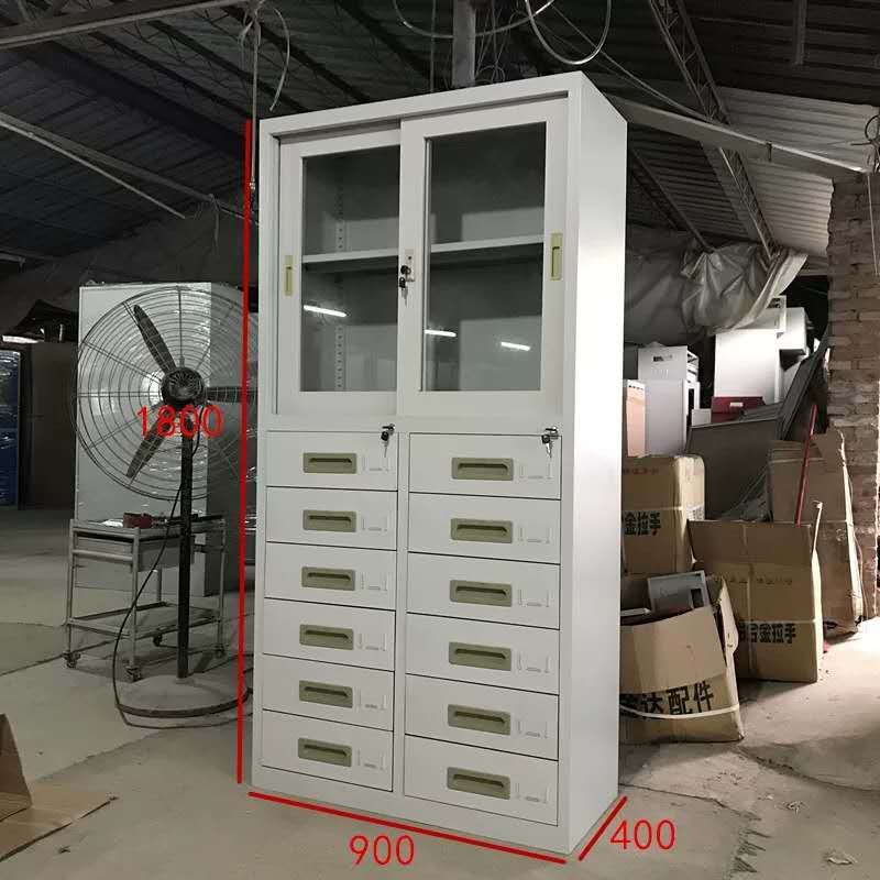 东莞铁皮文件柜定做全玻璃文件柜钢制储物柜资料存放柜