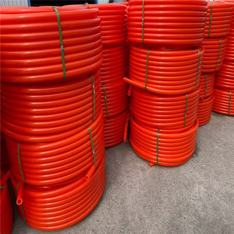 PE穿线管厂 HDPE盘管拖拉管电力过道顶管工程塑料管材路灯